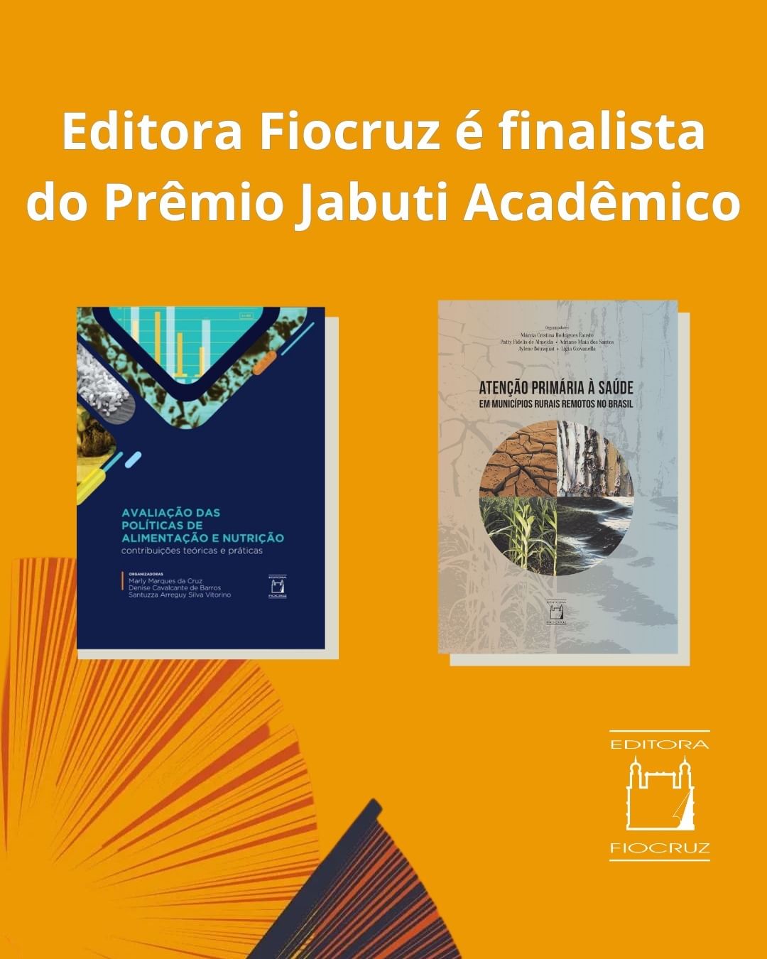 Editora Fiocruz é finalista do Prêmio Jabuti Acadêmico