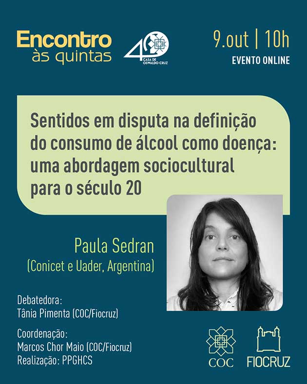 Encontro às Quintas discute abordagens socioculturais do consumo de álcool
