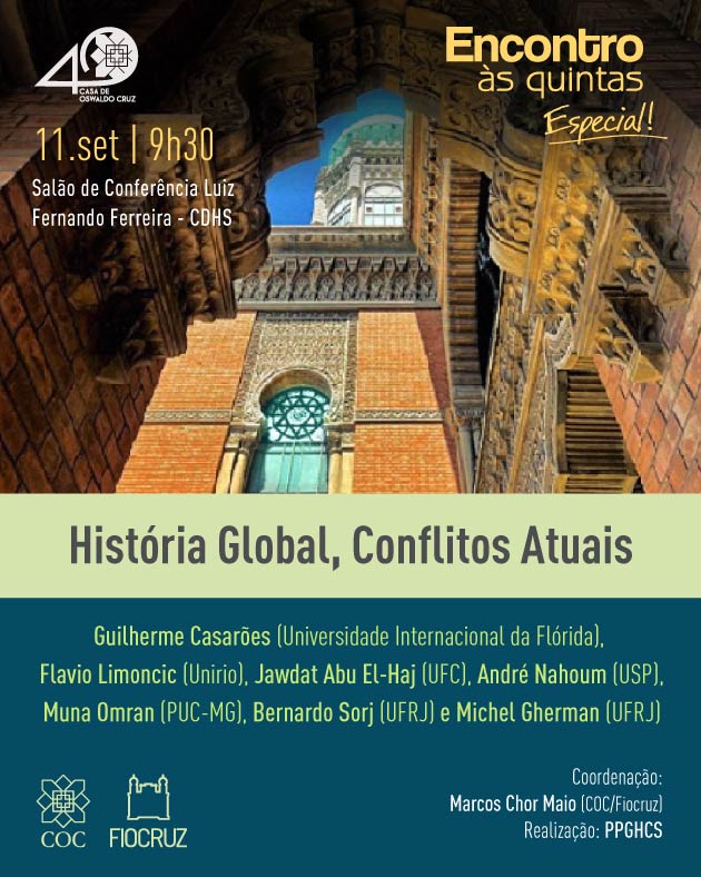 Encontro às Quintas Especial debate História Global e Conflitos Atuais