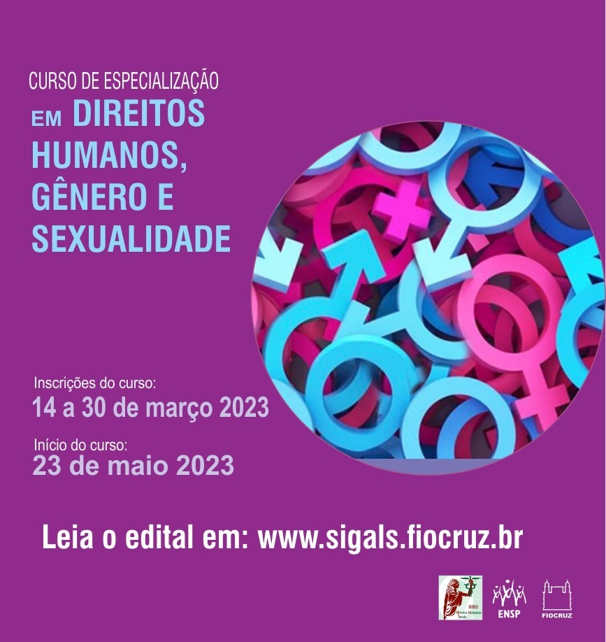 Especialização em Direitos Humanos, Gênero e Sexualidade está com inscrições abertas até 30/3