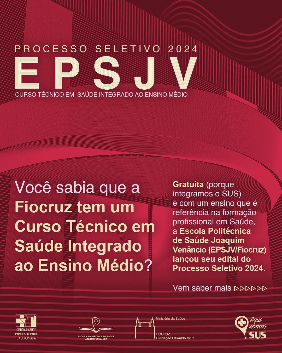 Fiocruz lança edital do Processo Seletivo 2024 de habilitação técnica