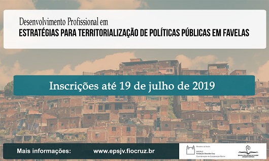 3ª edição do curso de estratégias para territorialização de políticas públicas em favelas inscreve até 19/7