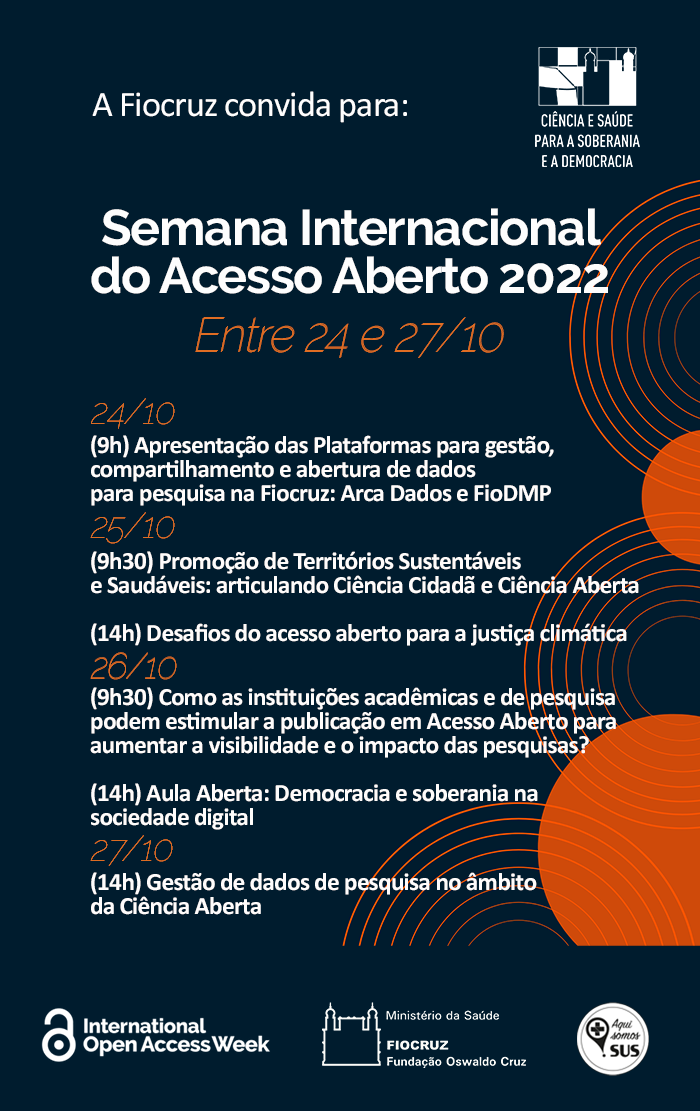 Fiocruz realiza Semana Internacional do Acesso Aberto 2022