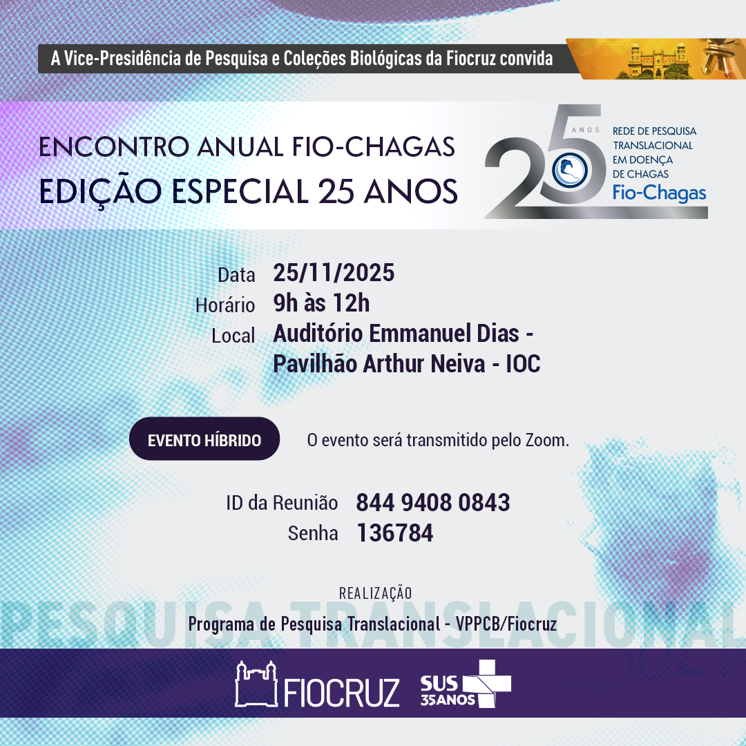 Rede Fio-Chagas celebra 25 anos em encontro especial