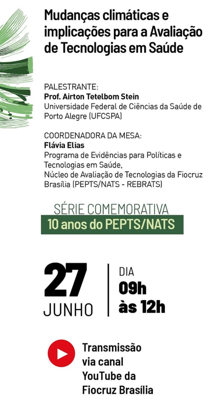 Mudanças climáticas e saúde em debate!