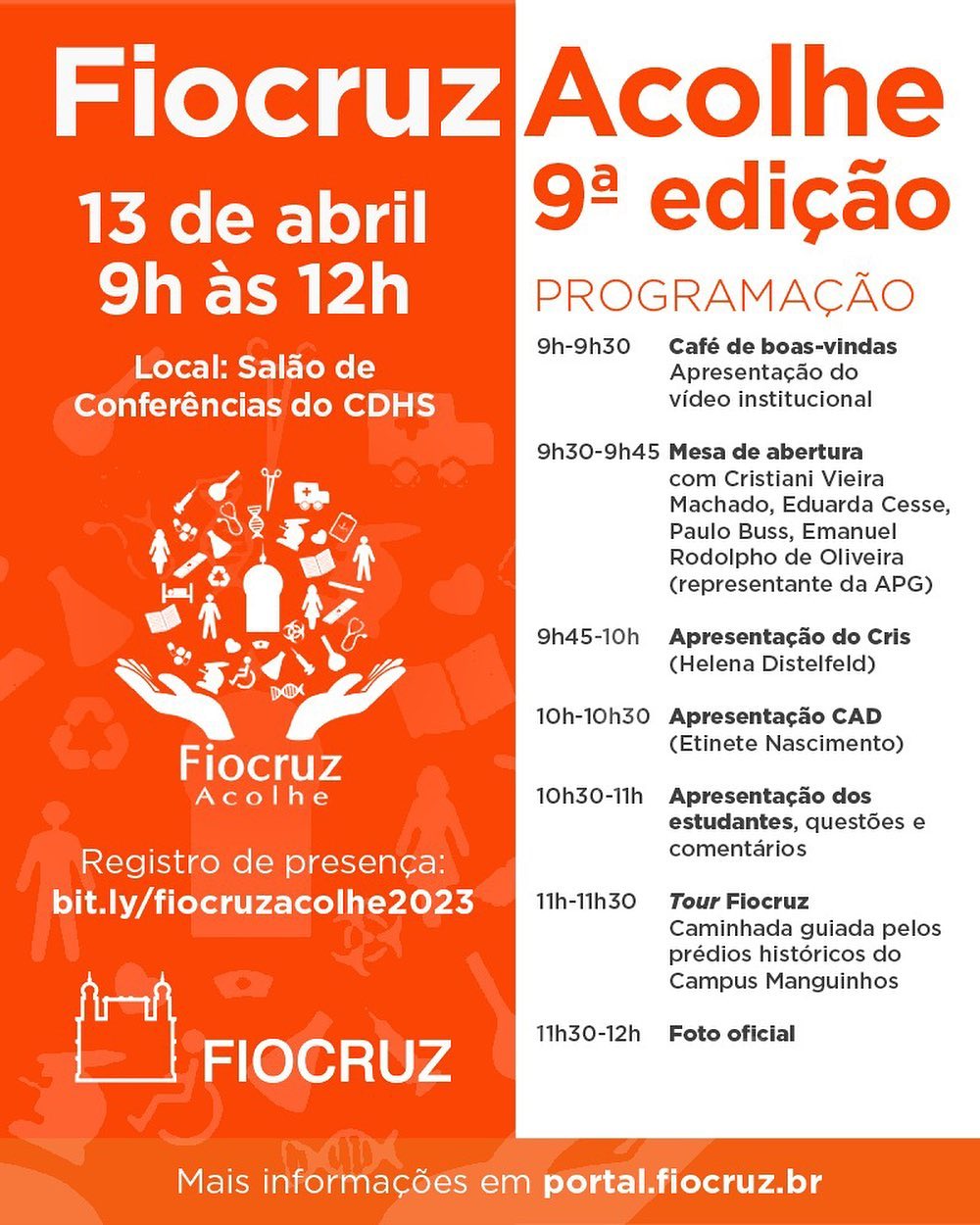 Fiocruz realiza 9ª edição do Fiocruz Acolhe. Evento dá boas-vindas a alunos estrangeiros