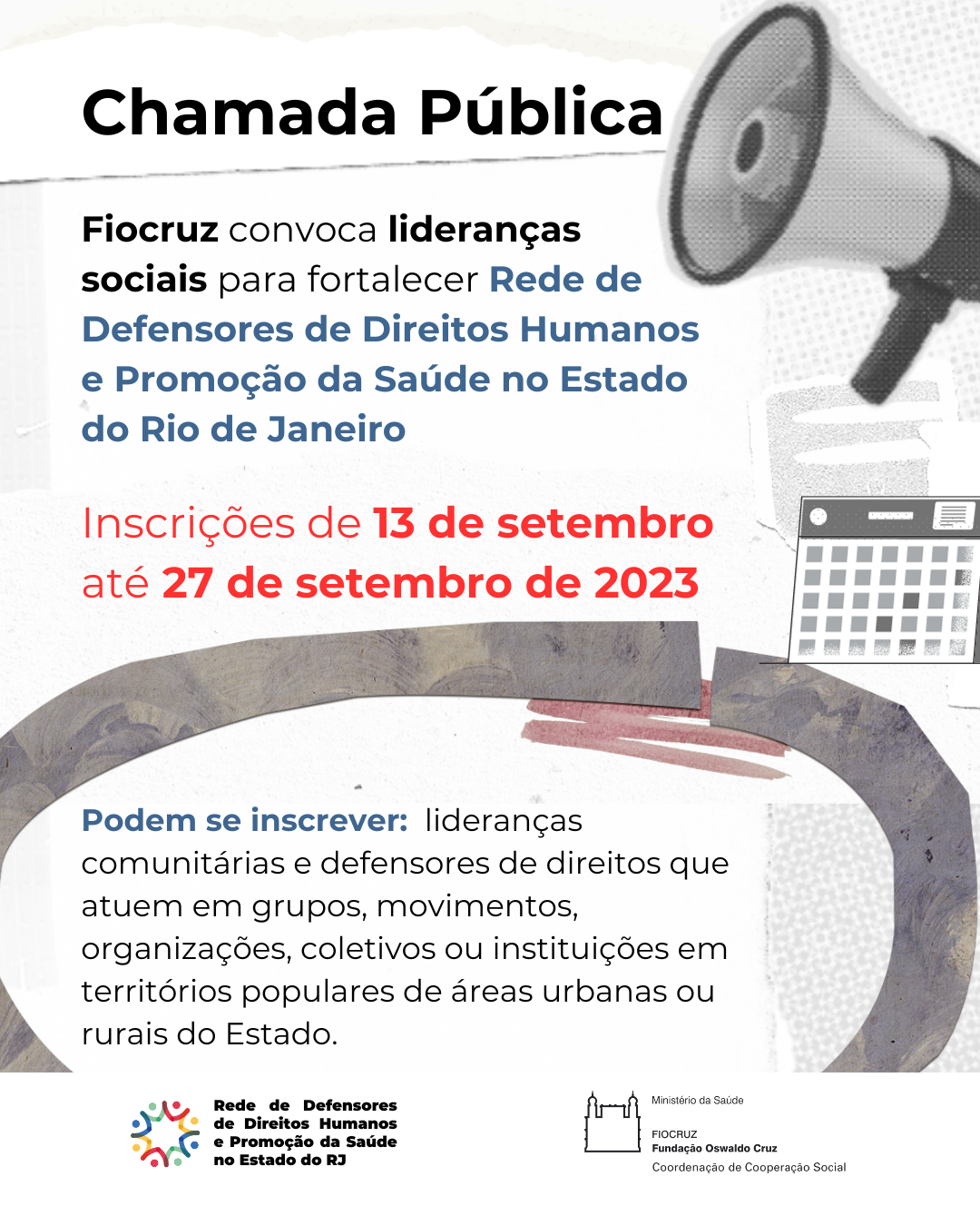 Fiocruz abre Chamada Pública para formação em Direitos Humanos e Promoção de Saúde
