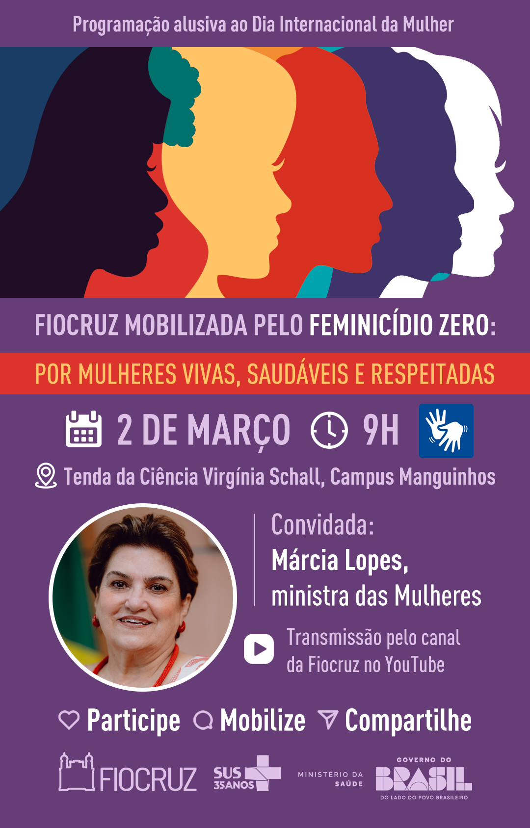 Fiocruz promove agenda de atividades pelo Dia Internacional da Mulher