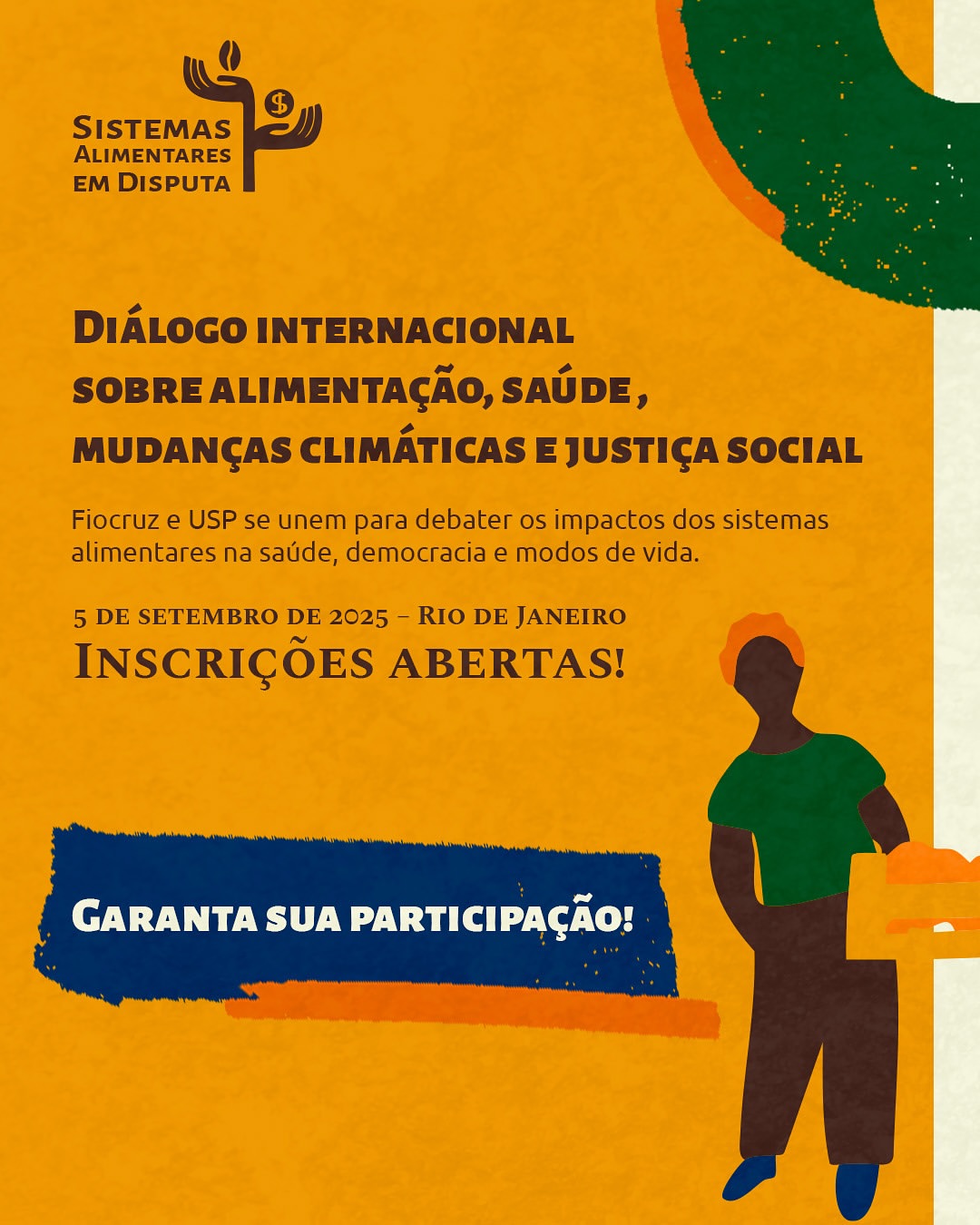 Fiocruz e USP promovem diálogo internacional sobre sistemas alimentares, saúde, mudanças climáticas e justiça social