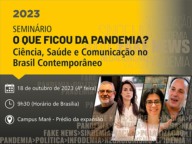 Seminário vai discutir aspectos do pós-pandemia no Brasil