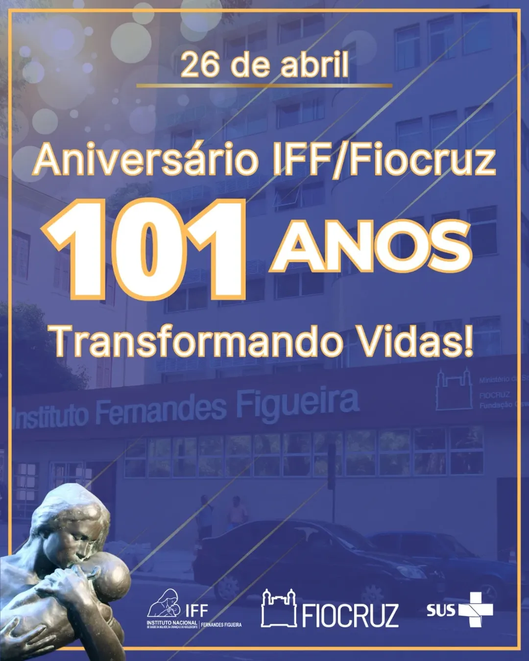 Em seu aniversário de 101 anos, Instituto Fernandes Figueira lança hotsite. Confira