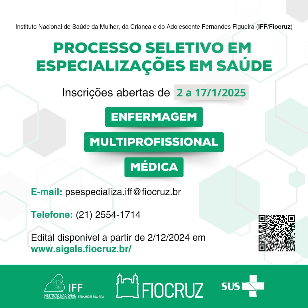 Especialização em Saúde: inscrições a partir de 2/1/2025