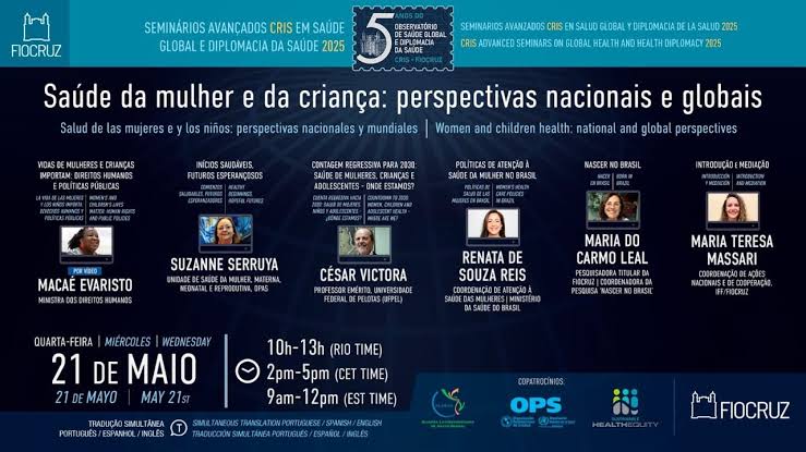 Seminário debate saúde da mulher e da criança sob perspectiva nacional e internacional