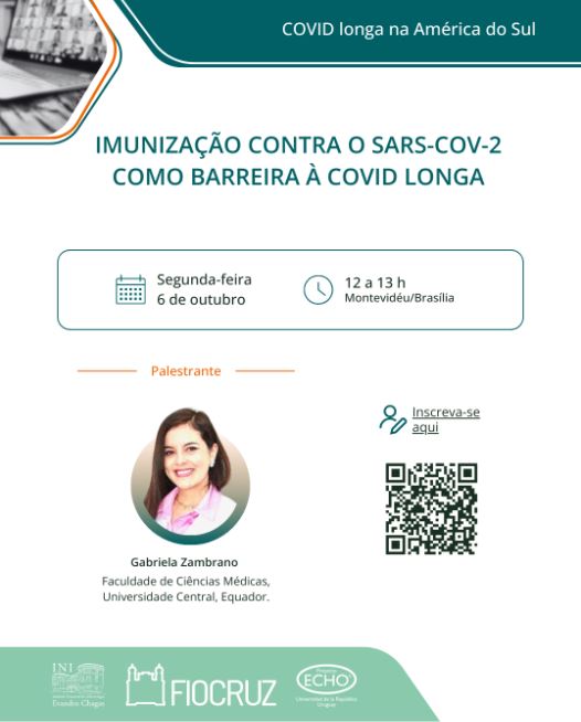 Projeto Echo realiza webinar sobre Imunização contra SARS-CoV-2