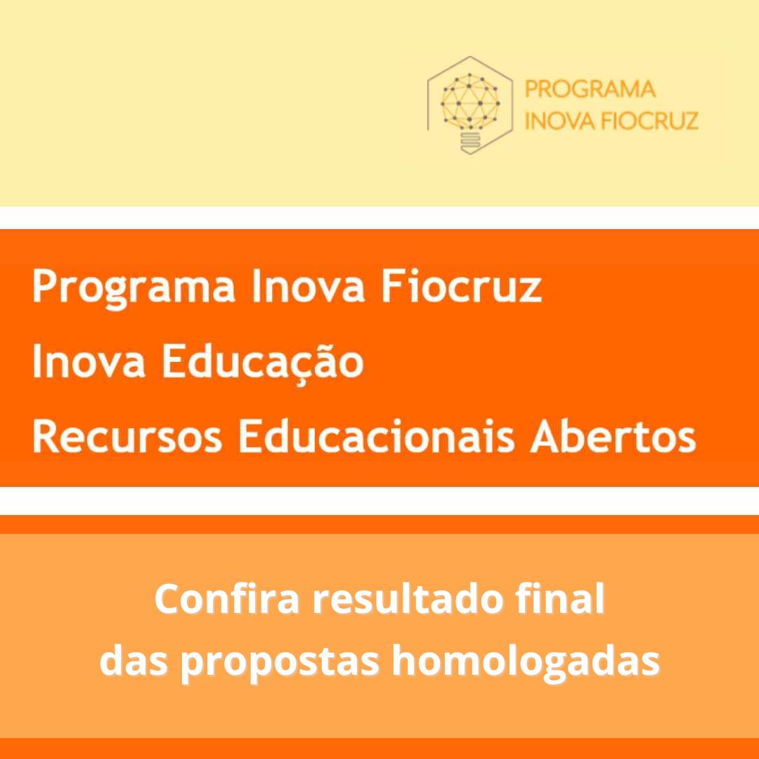 Inova Educação: confira resultado final das propostas homologadas