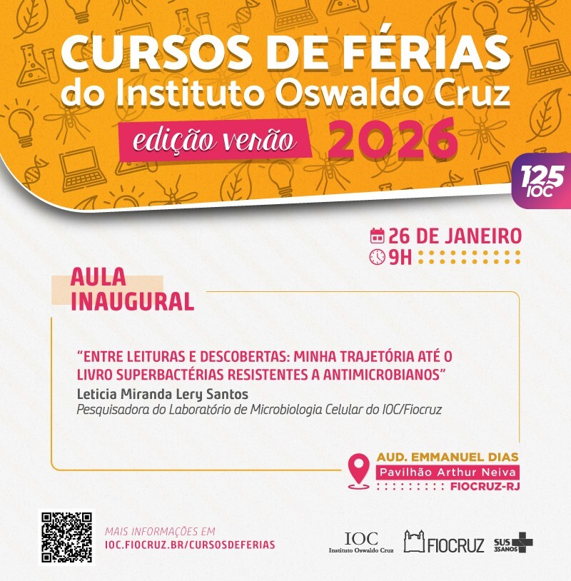 Aula inaugural abre os Cursos de Férias Verão 2026 do IOC