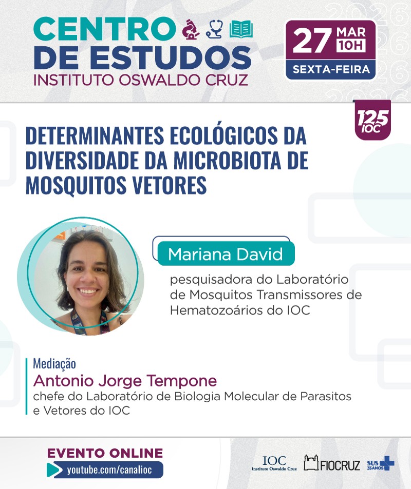 Centro de Estudos debate microbiota de mosquitos vetores