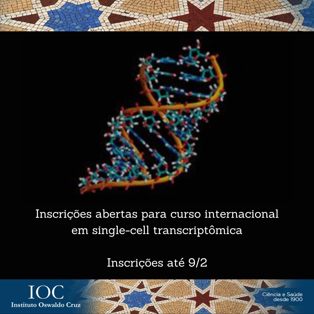Inscrições abertas para curso internacional em transcriptômica unicelular