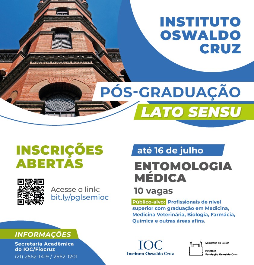 Especialização em Entomologia Médica recebe inscrições até 16/7