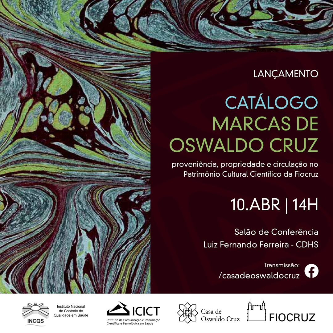 Catálogo reúne marcas de Oswaldo Cruz em livros, documentos e peças museológicas