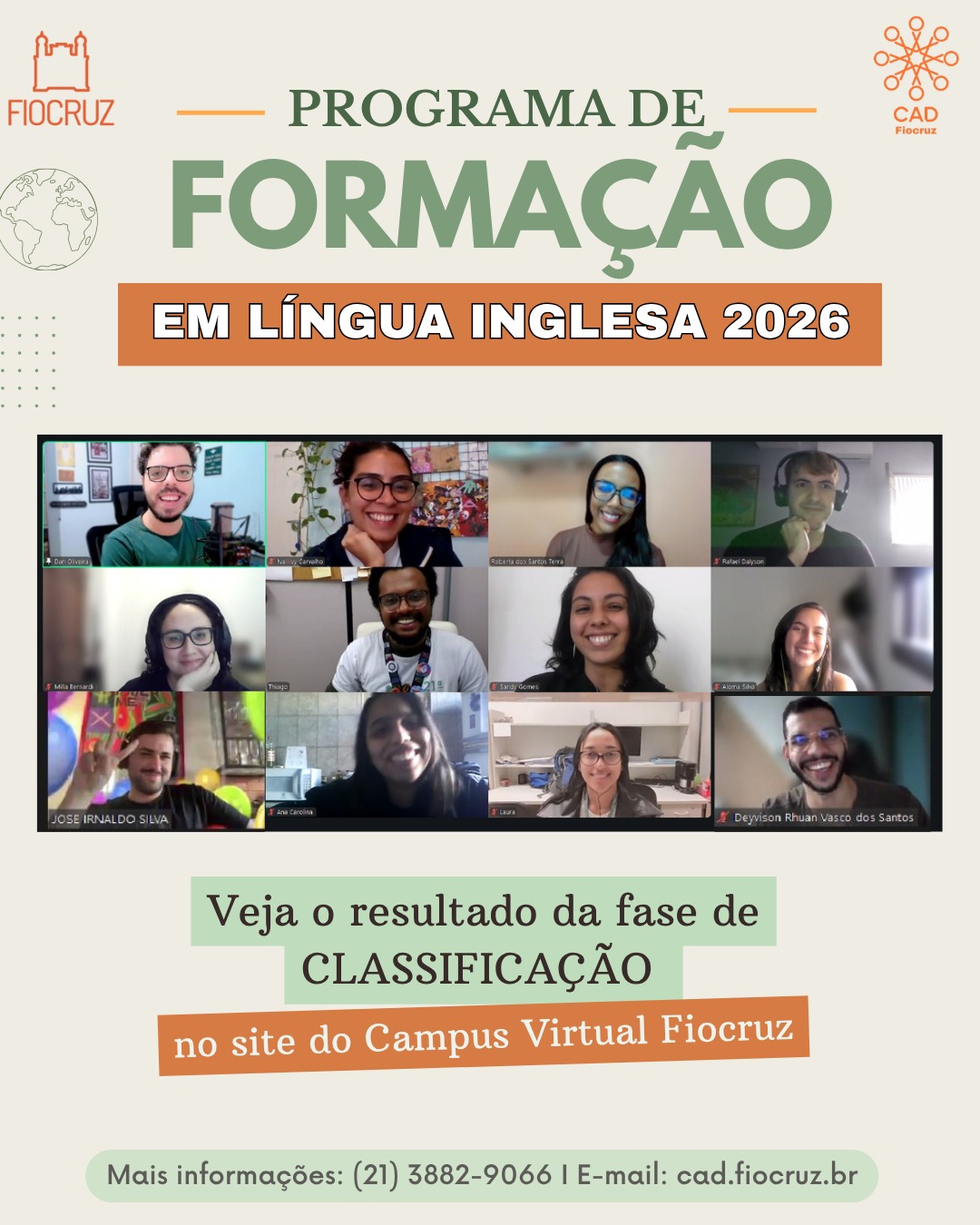 Confira classificação para Programa de Formação em Língua Inglesa 2026. Pedidos de recursos até 7/6