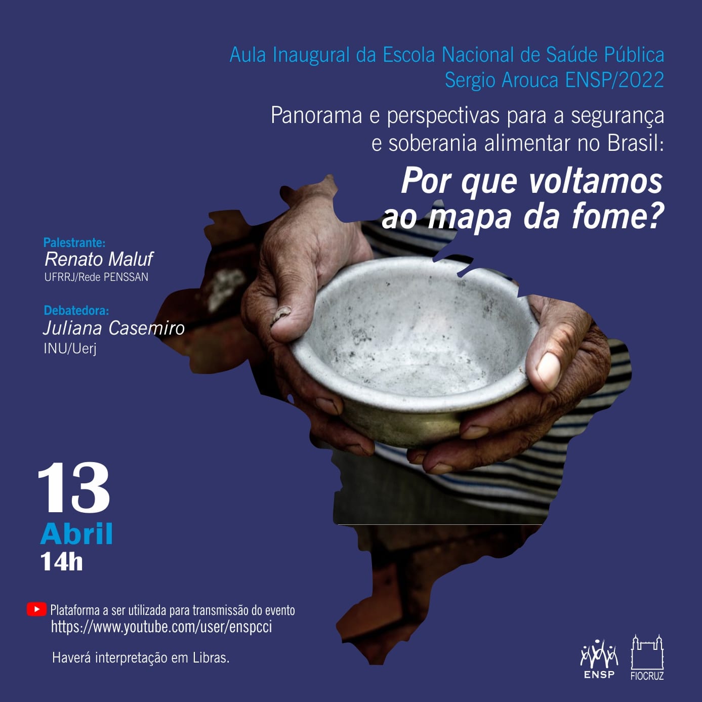 Aula inaugural da Ensp alerta para a grave situação de insegurança alimentar no Brasil
