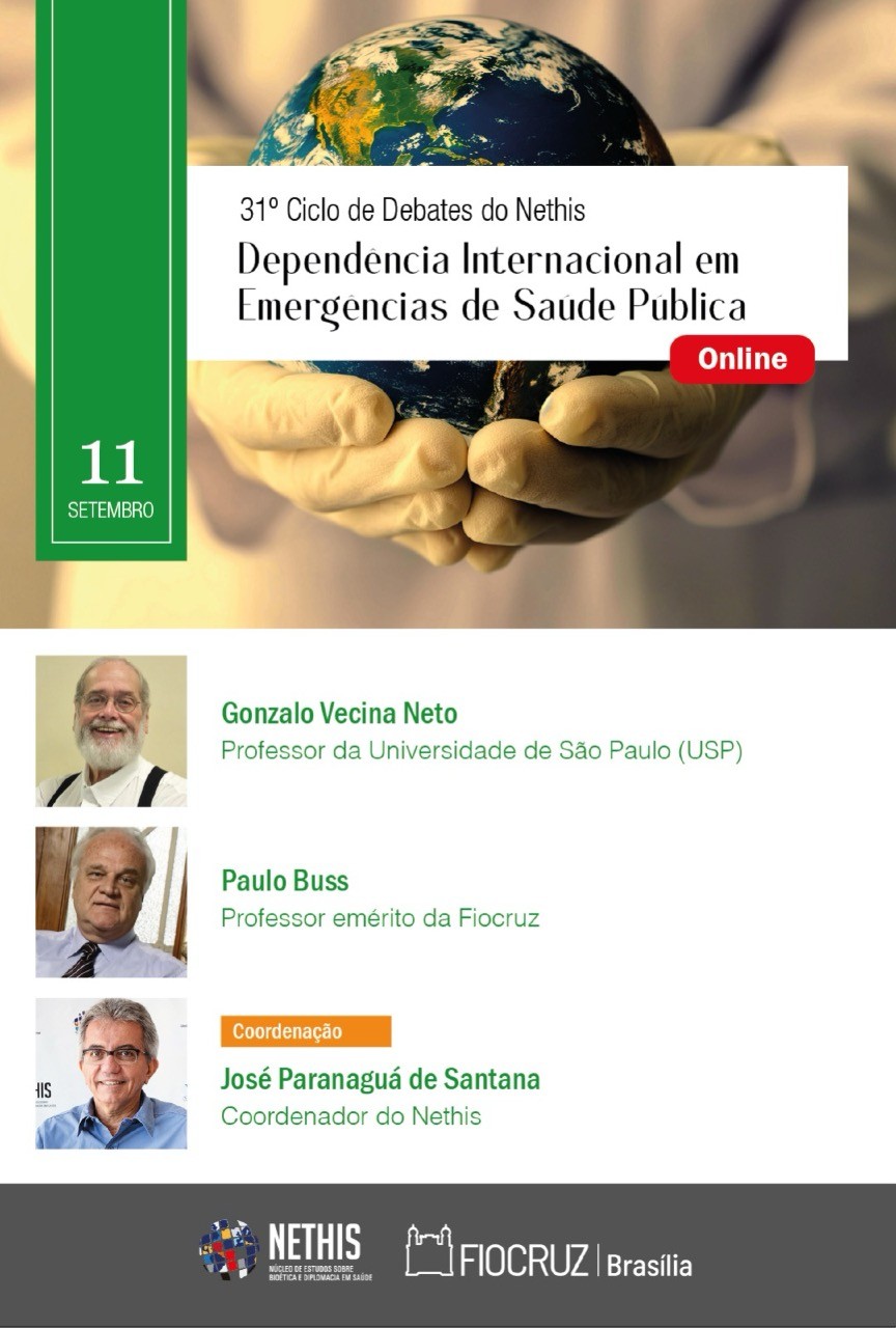 Seminário online discute autonomia do Sul Global em emergências de saúde