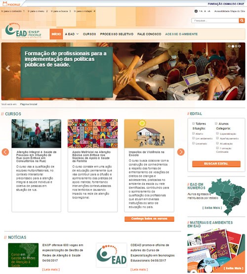 Ensp lança novo Portal da Educação a Distância