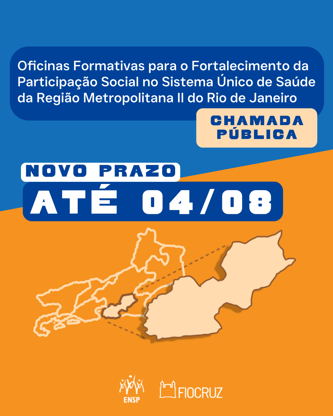 Inscrições prorrogadas: participe das oficinas formativas sobre participação social no SUS