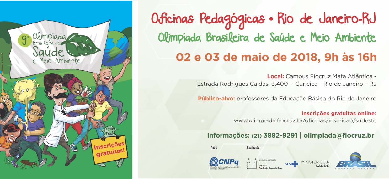Fiocruz promove Oficina Pedagógica no Rio de Janeiro