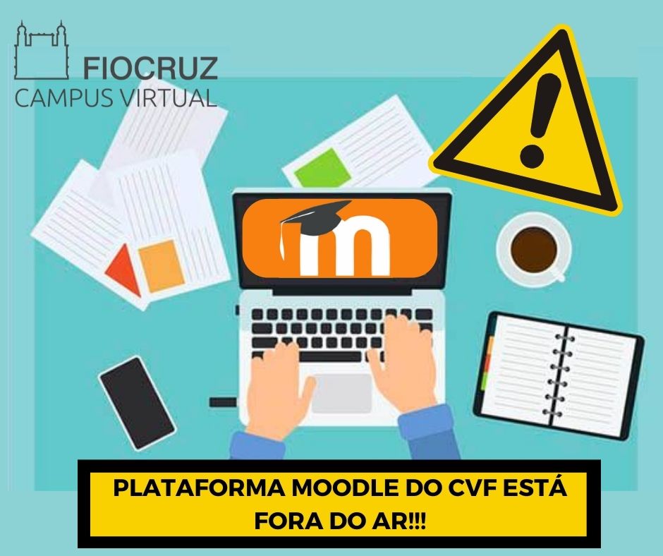 Plataforma moodle está fora do ar!