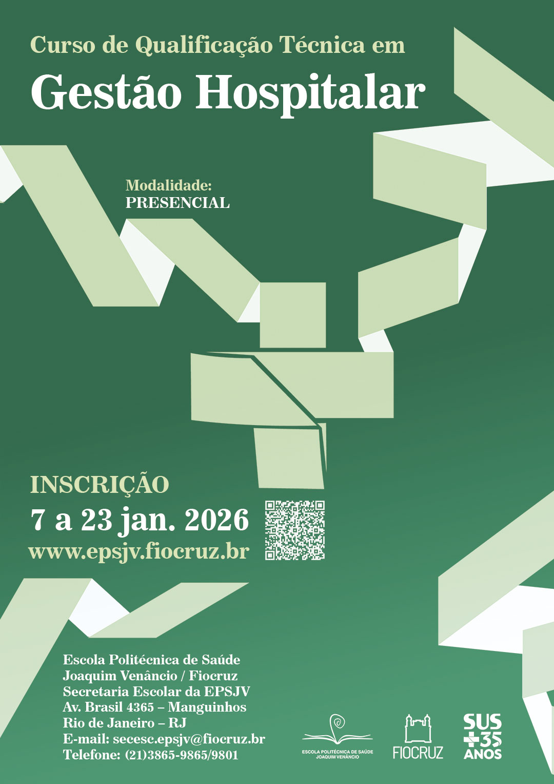 Qualificação Profissional Técnica em Gestão Hospitalar recebe inscrições