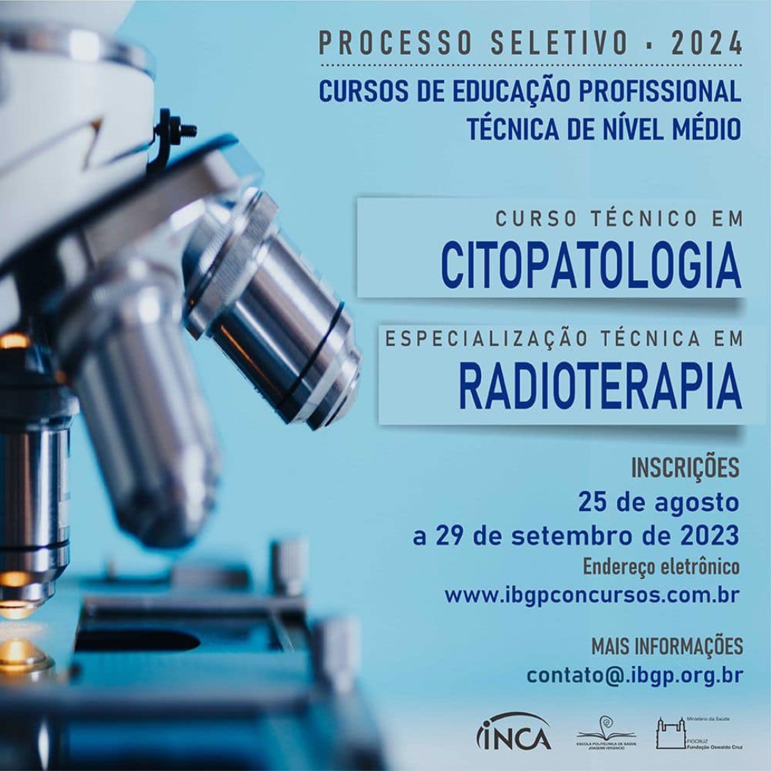 Fiocruz e Inca abrem processo seletivo para cursos de Radioterapia e Citopatologia