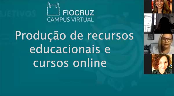 Encontro virtual debate recursos educacionais e ferramentas digitais da Fiocruz