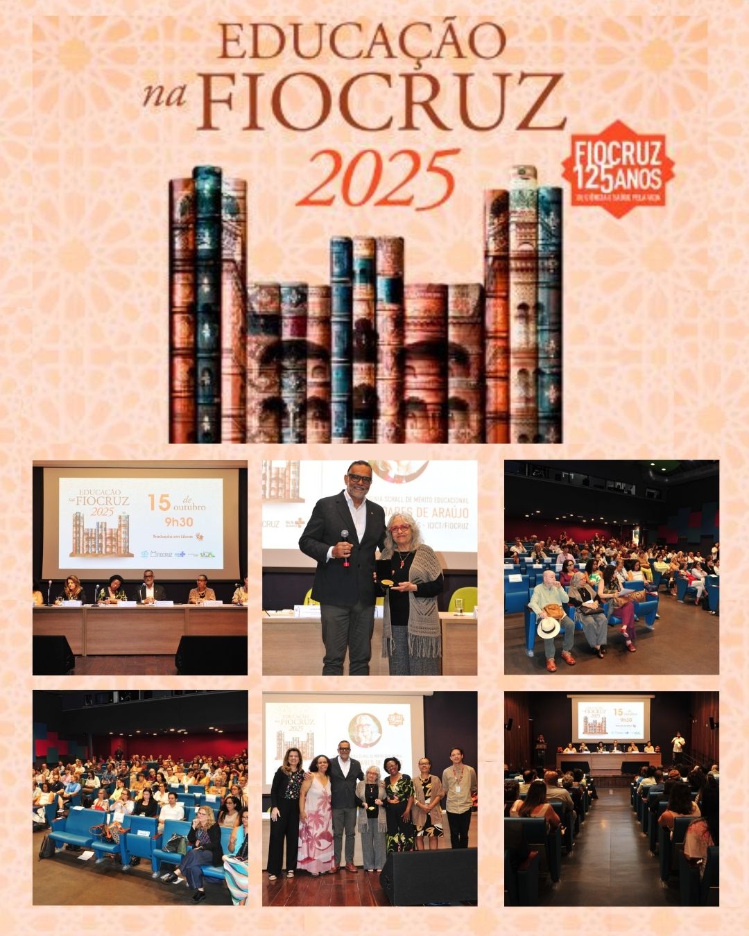 Fiocruz homenageia e premia estudantes e docentes na Semana da Educação 2025