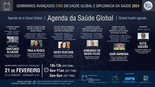 Cris/Fiocruz dá início a série de seminários sobre Agenda da Saúde Global