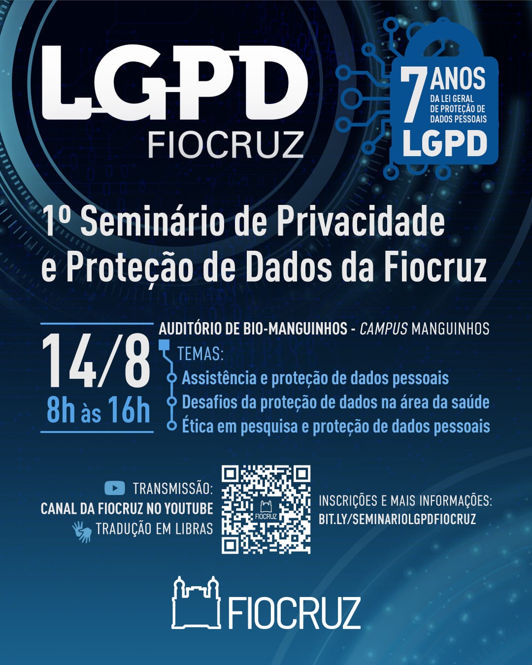 Fiocruz realiza seminário de privacidade e proteção de dados