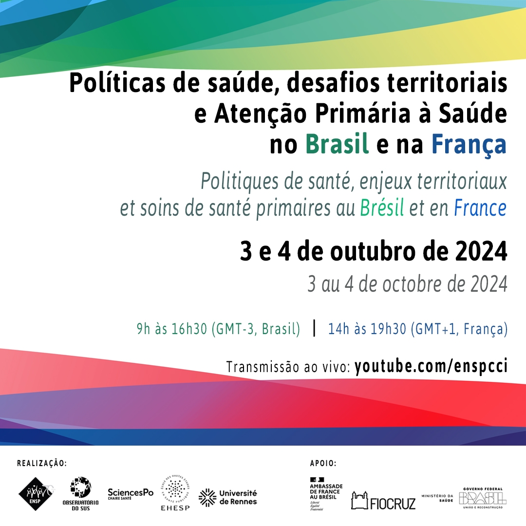 Seminário debate Políticas de Saúde, Desafios Territoriais e Atenção Primária no Brasil e na França