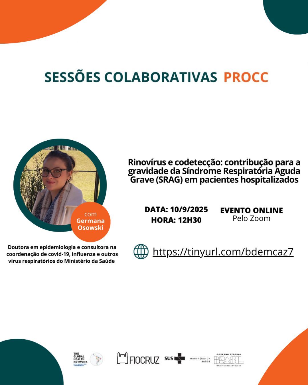 Sessão PROCC discute rinovírus e gravidade da SRAG