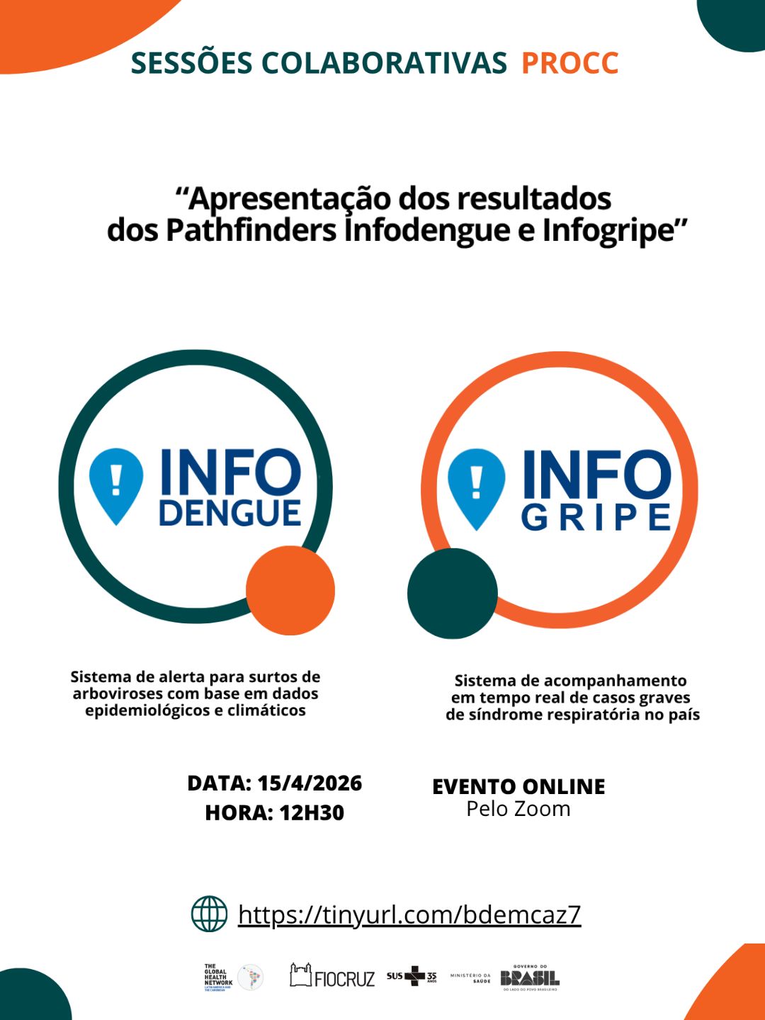 Sessão colaborativa traz mapeamento nos sistemas InfoDengue e InfoGripe