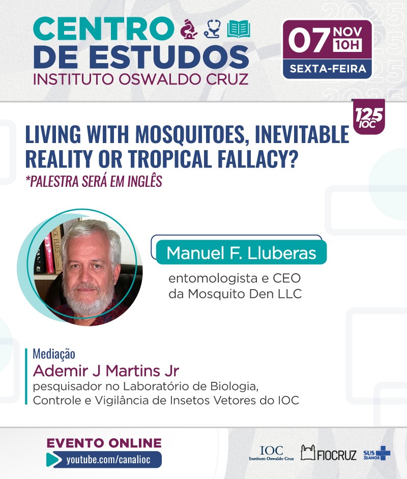 Centro de estudos discute convivência com mosquitos