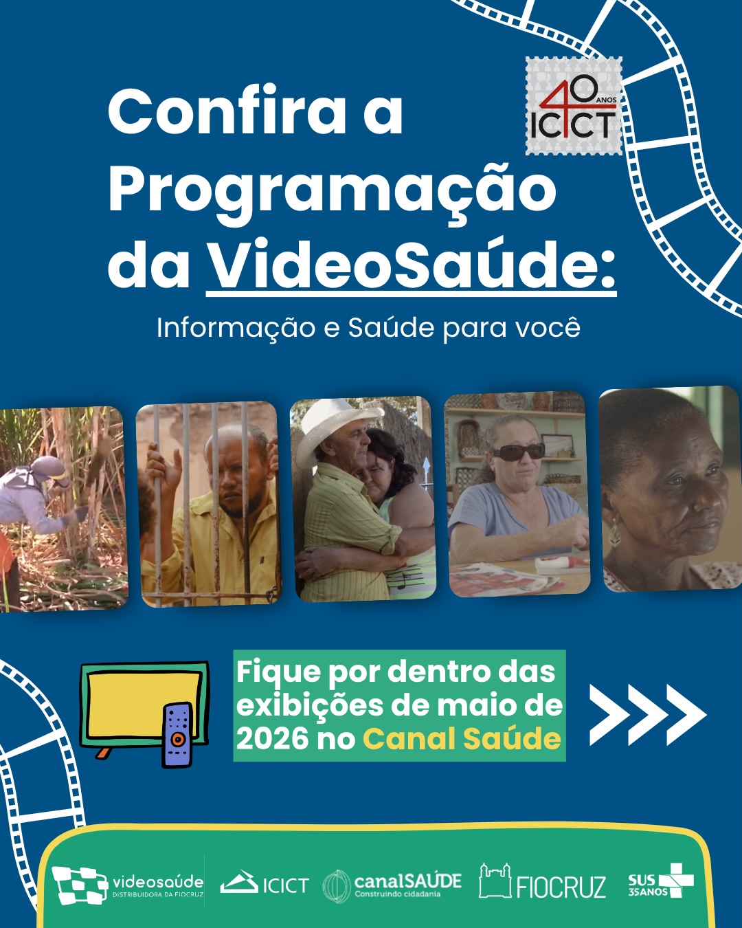VideoSaúde em maio: trabalho, memória, direitos e cuidado nos territórios do SUS