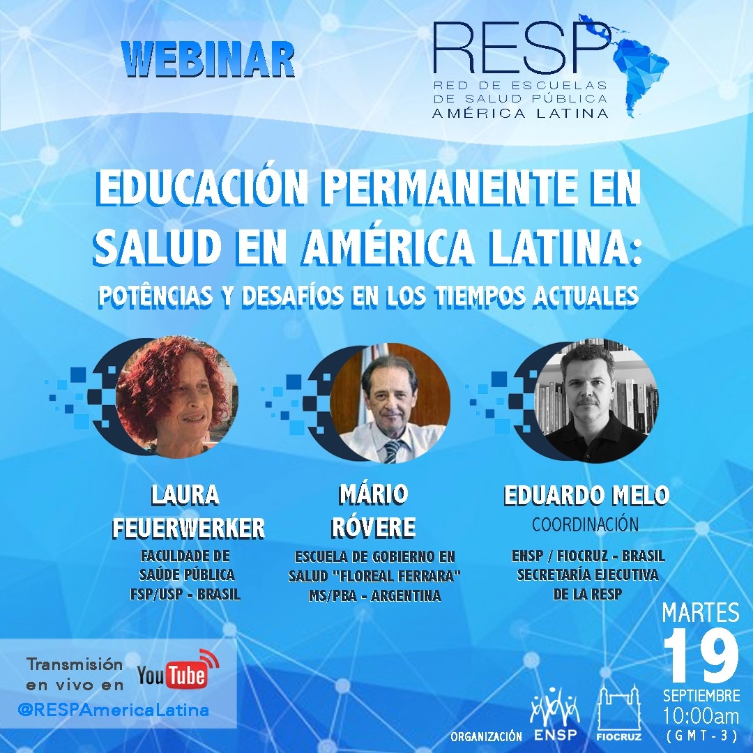 Webinar discute Educação Permanente em Saúde na América Latina